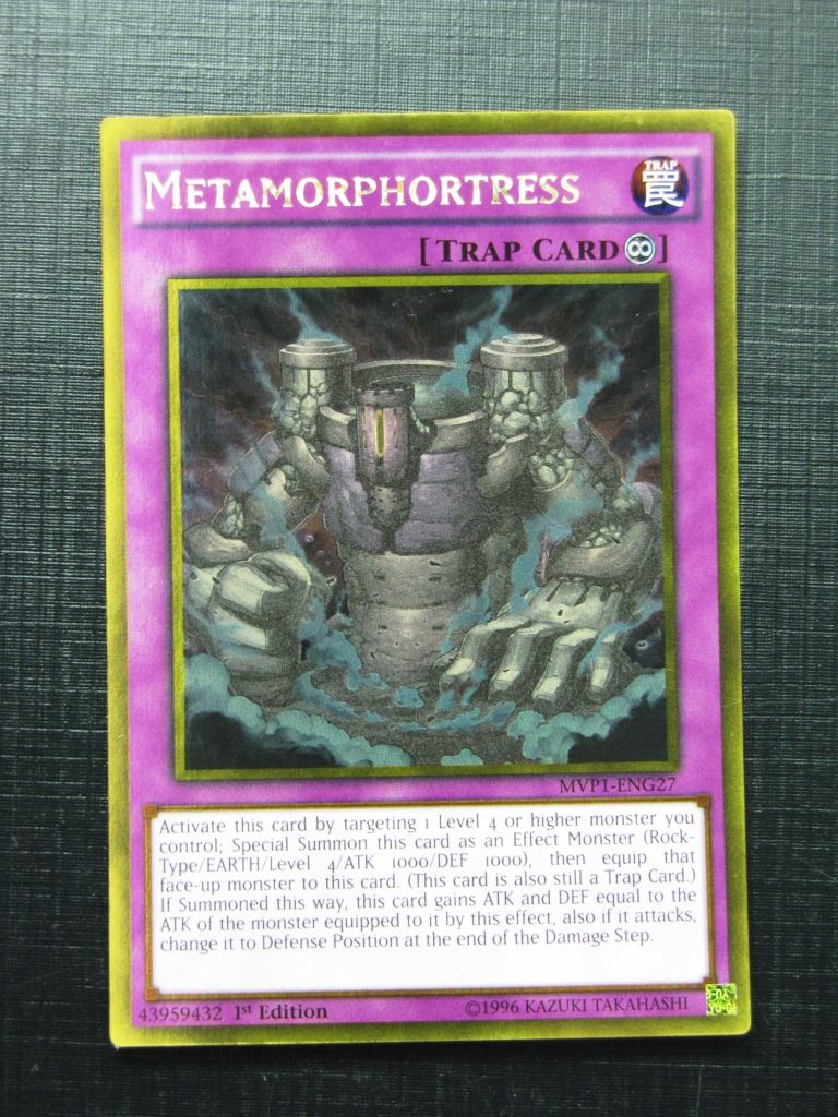 Yugioh Cards: METAMORPHORTRESS MVP1 GOLD RARE # 28H56