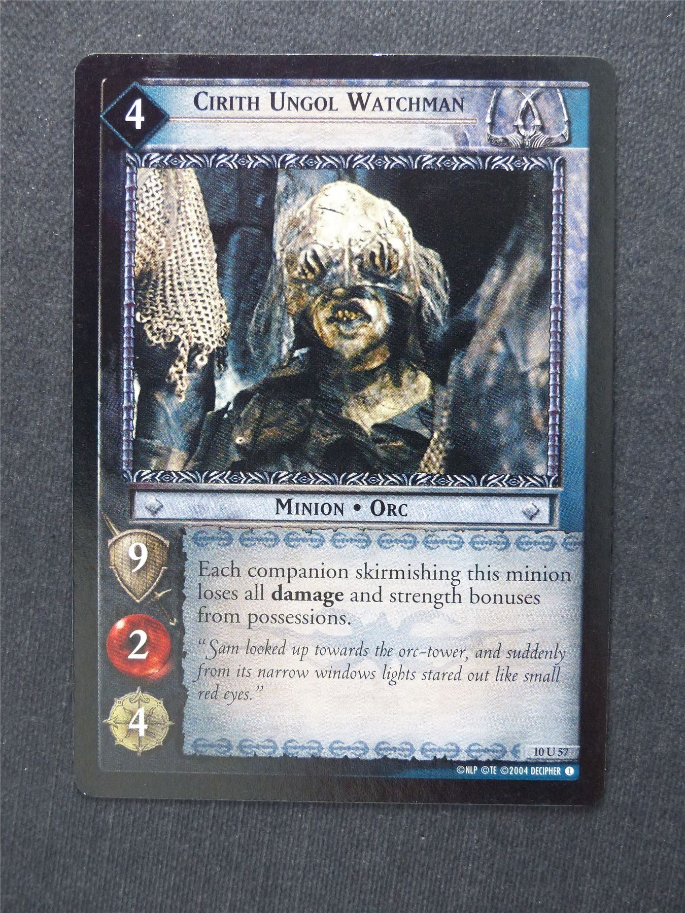 Cirith Ungol Watchman 10 U 57 - LotR Cards #J