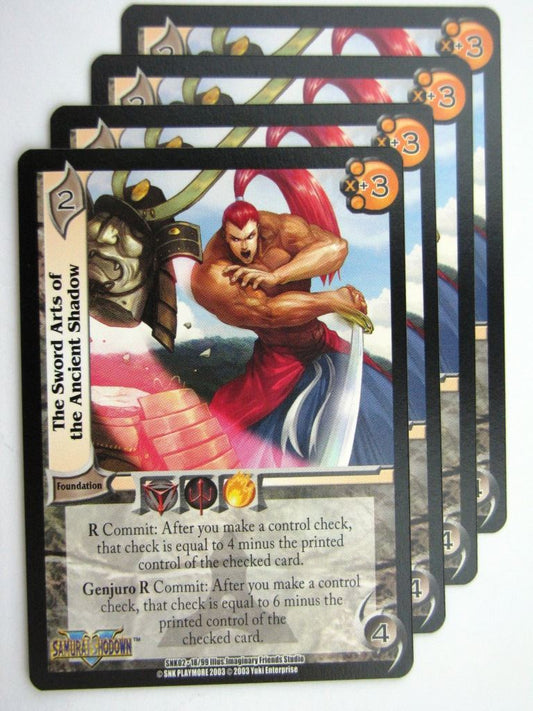 UFS Cards: THE SWORD ARTS OF THE ANCIENT SHADOW 18/99 x4 # 28H49