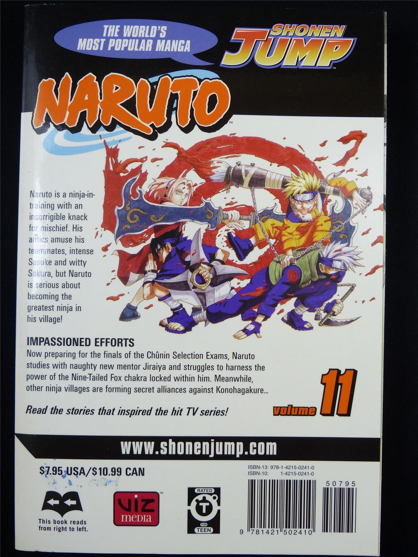 NARUTO Volume 11 - Shonen Jump Viz Manga #3HW
