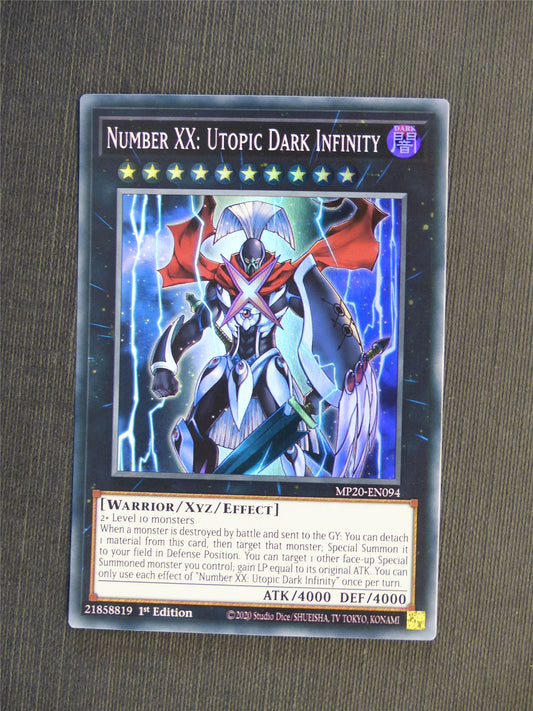 Numbr XX: Utopic Dark Infinity MP20 Super Rare - 1st ed - Yugioh Cards #5KD