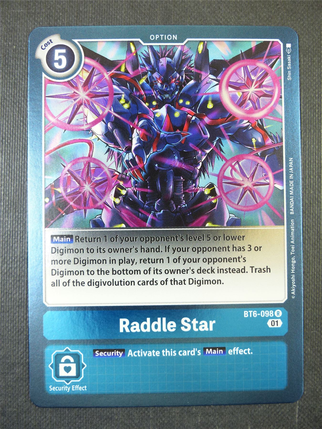 Raddle Star BT6-098 R - Digimon Card #1Z3