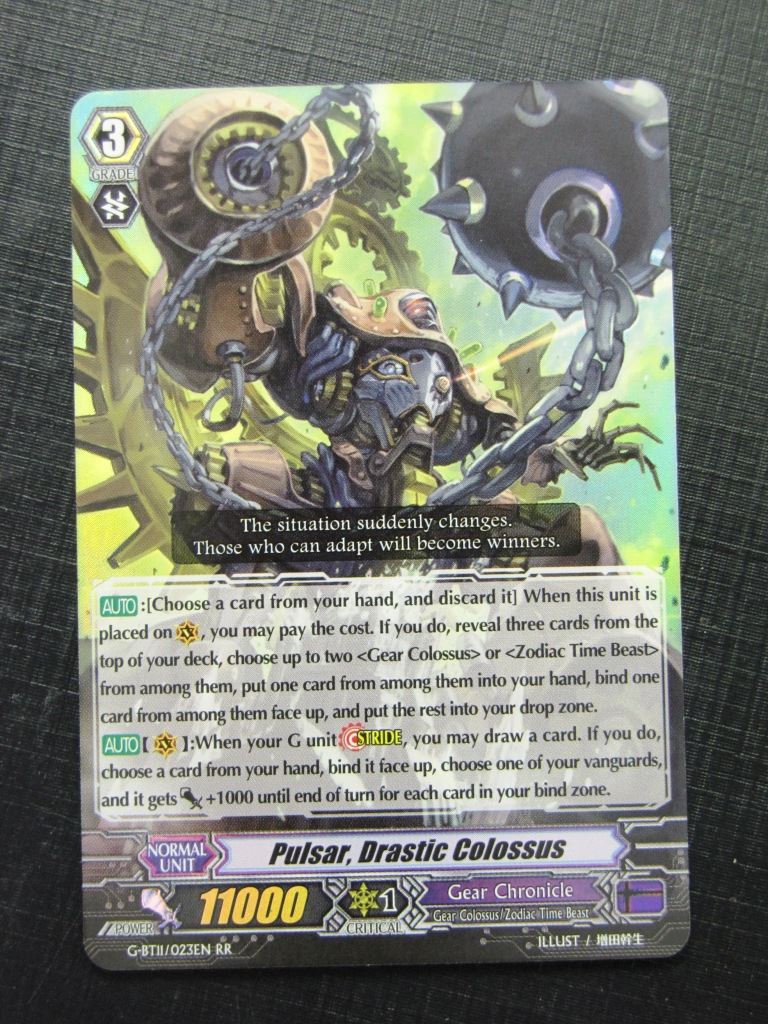 Pulsar Drastic Colossus G-BT11 RR - Vanguard Card # 13F32