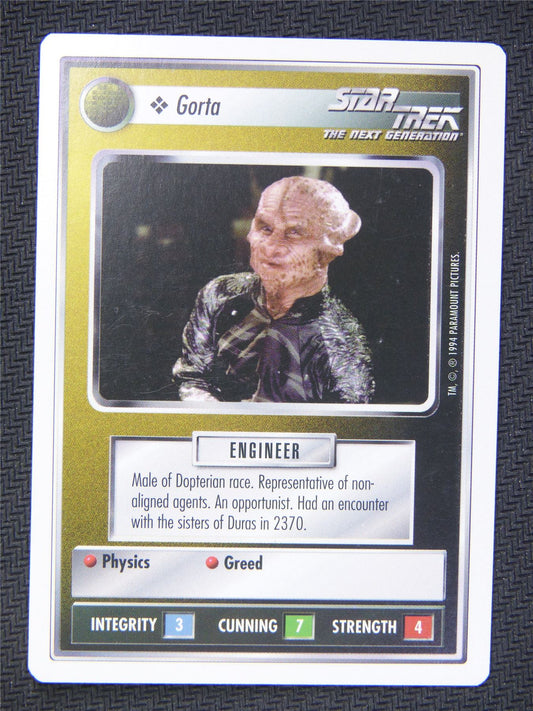 Gorta White Border - Star Trek Next Gen Card #4Q4