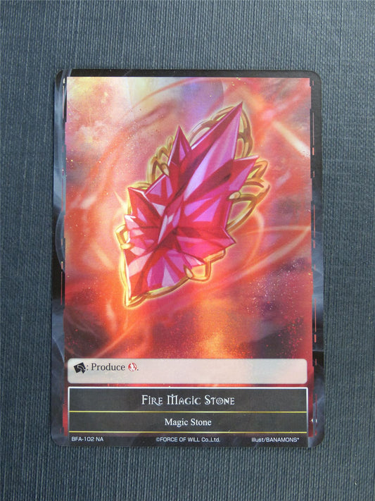 Fire Magic Stone Foil - Force of Will Cards #4U2