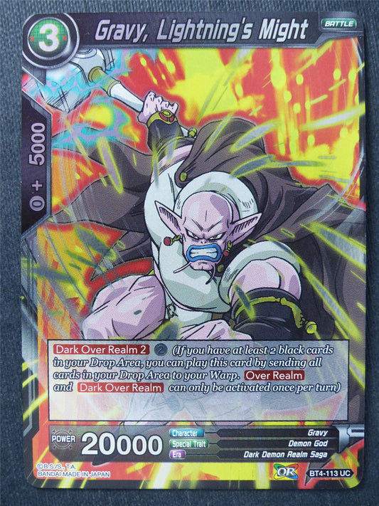 Gravy Lightning's Might UC Foil - Dragon Ball Super Cards #JP