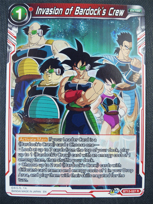 Invasion of Bardock's Crew BT13 R - Dragon Bal Super Card #92D