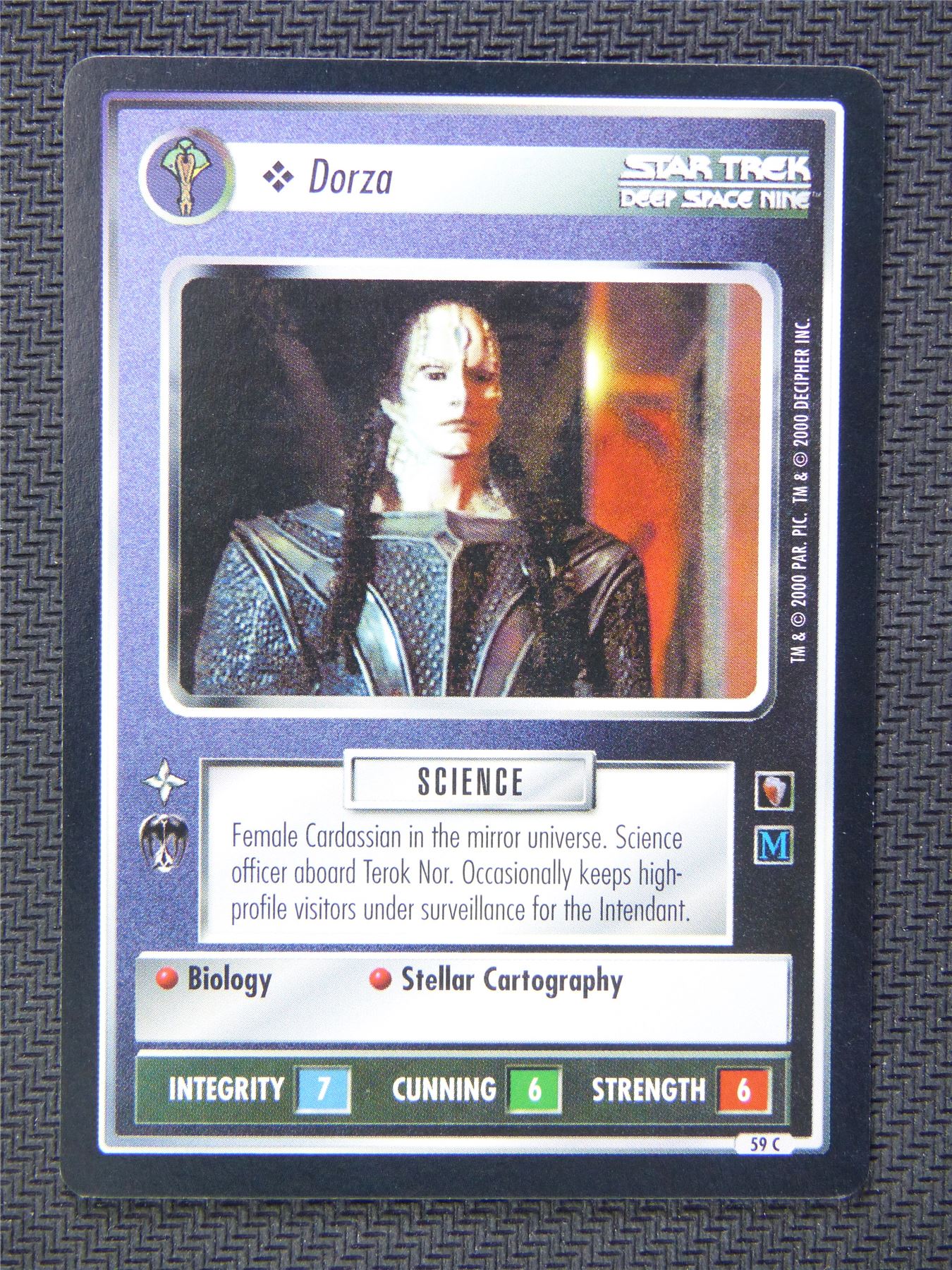 Dorza Black Border - Star Trek CCG Deep Space Nine #50X