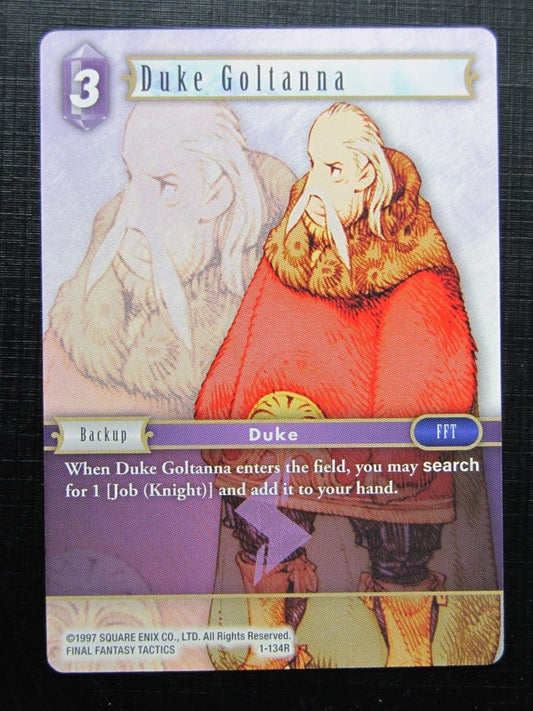 Final Fantasy Cards: DUKE GOLTANNA 1-134R # 20B52