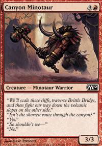 Mtg Magic Card: M10 : Canyon Minotaur