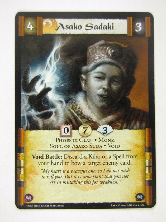 L5R Cards: Ivory: ASAKO SADAKI # 14G43