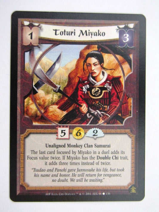 Vintage L5R Cards: TOTURI MIYAKO # 27G80