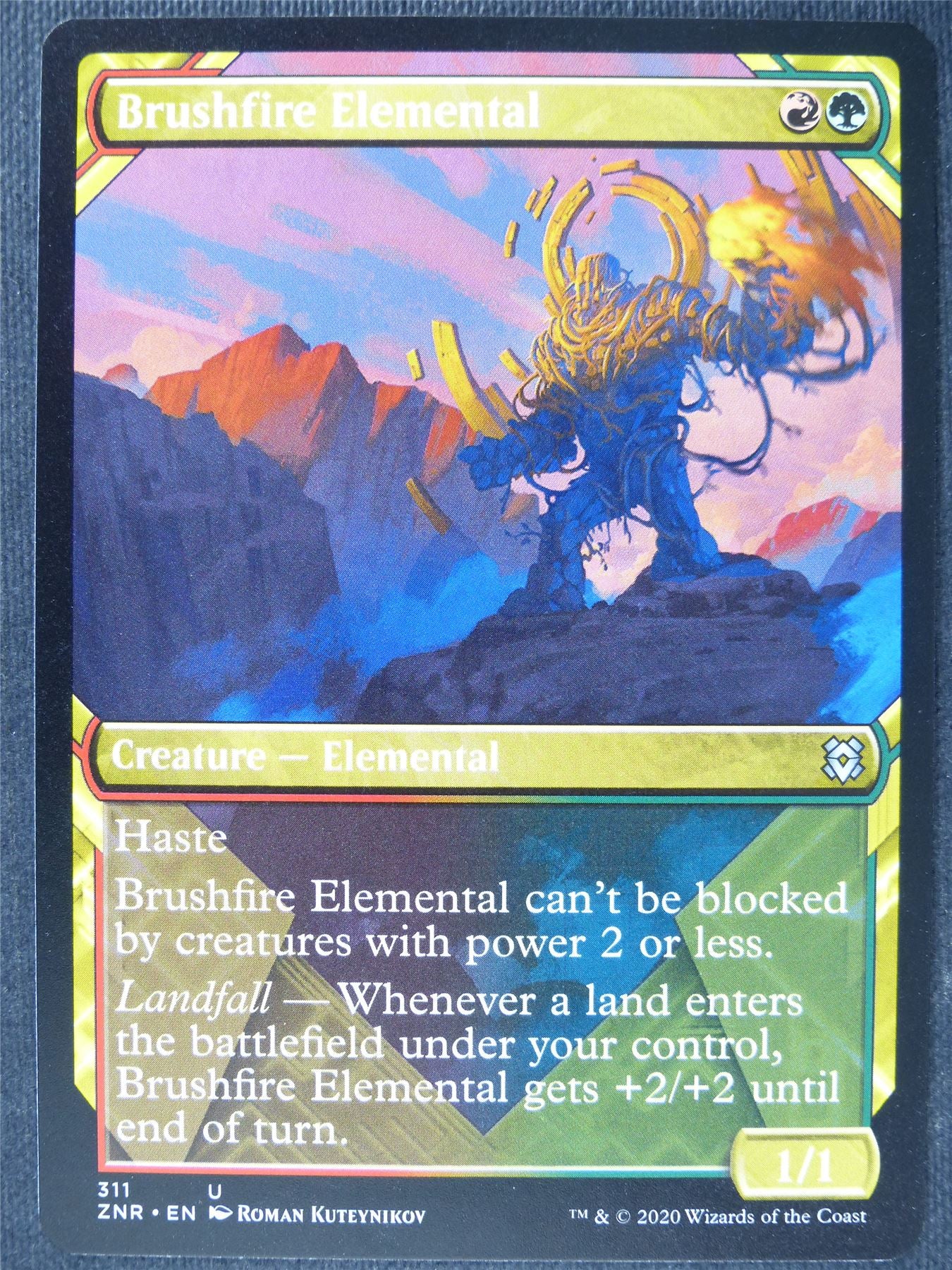 Brushfire Elemental Showcase - Mtg Magic Cards #Y5