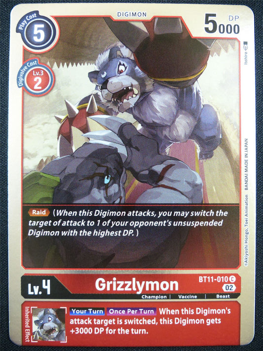 Grizzlymon BT11-010 C Foil - Digimon Card #AI