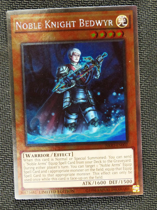 Noble Knight Bedwyr - NKRT - Platinum Rare - Yugioh Card # 1B92