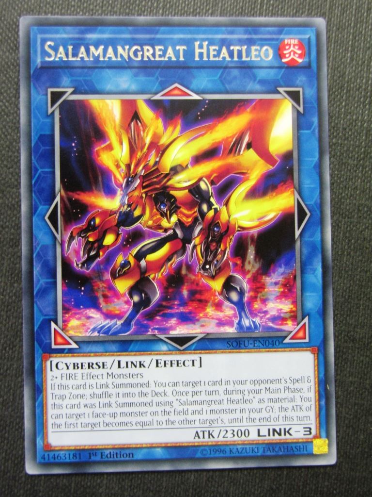 Salamangreat Heatleo SOFU Rare - 1st ed - Yugioh Cards # 6D39