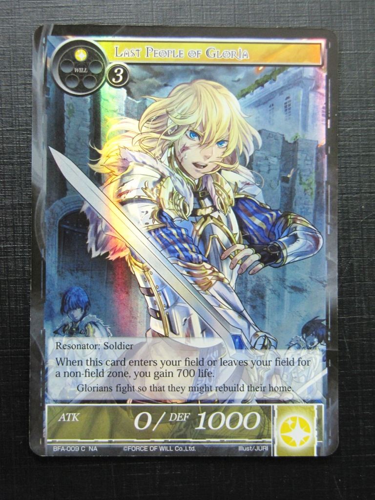 Force of Will Cards: LAST PEOPLE OF GLORIA NA FOIL # 18G84
