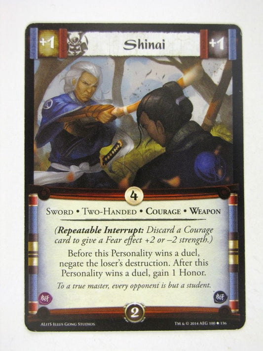 L5R Cards: A Line in the Sands: SHINAI # 14H7