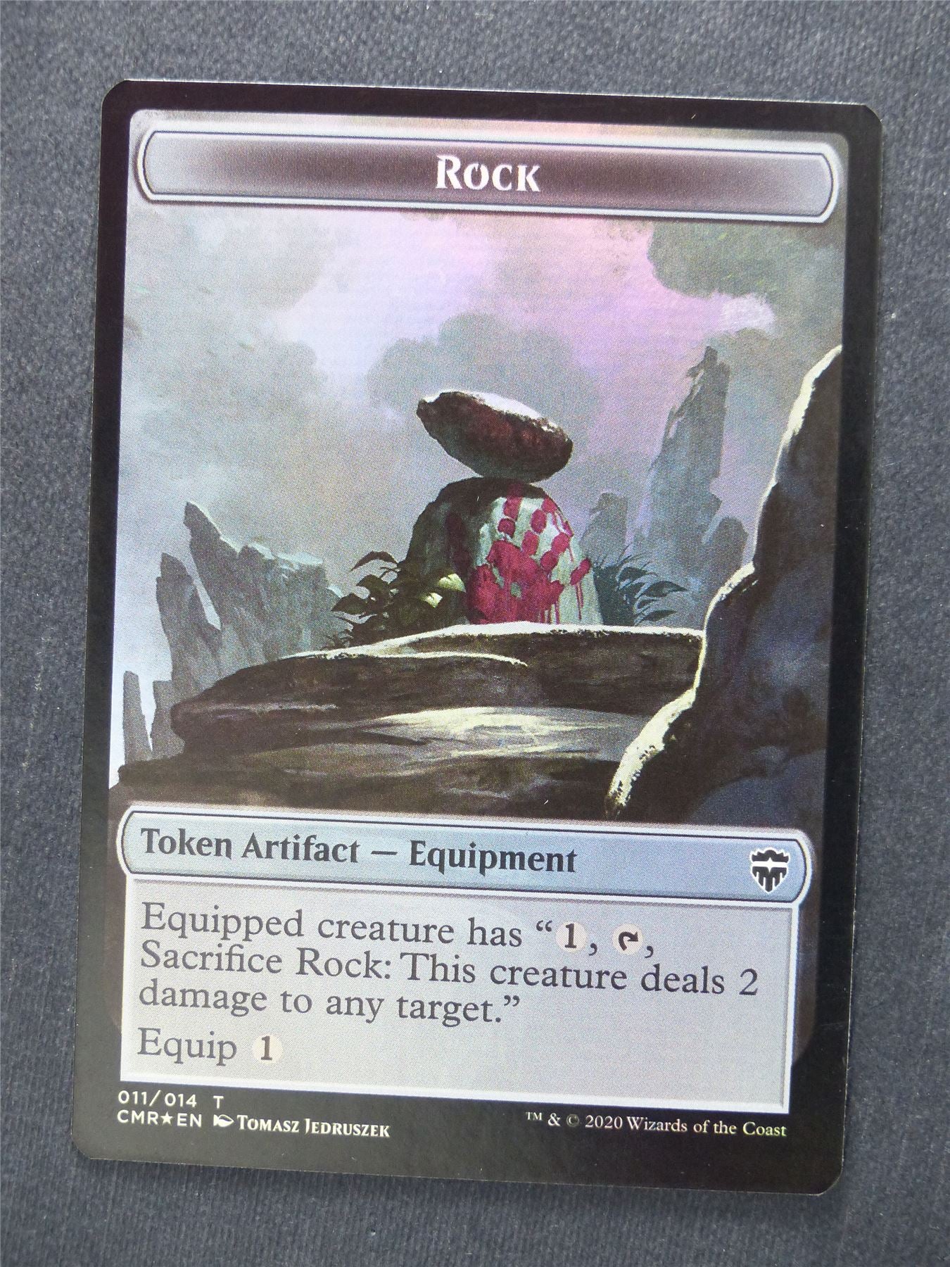 Salamander Warrior Rock - Foil Token