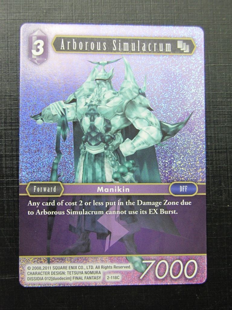 Arborous Simulacrum 2-118C Foil - Final Fantasy Card # 1D28