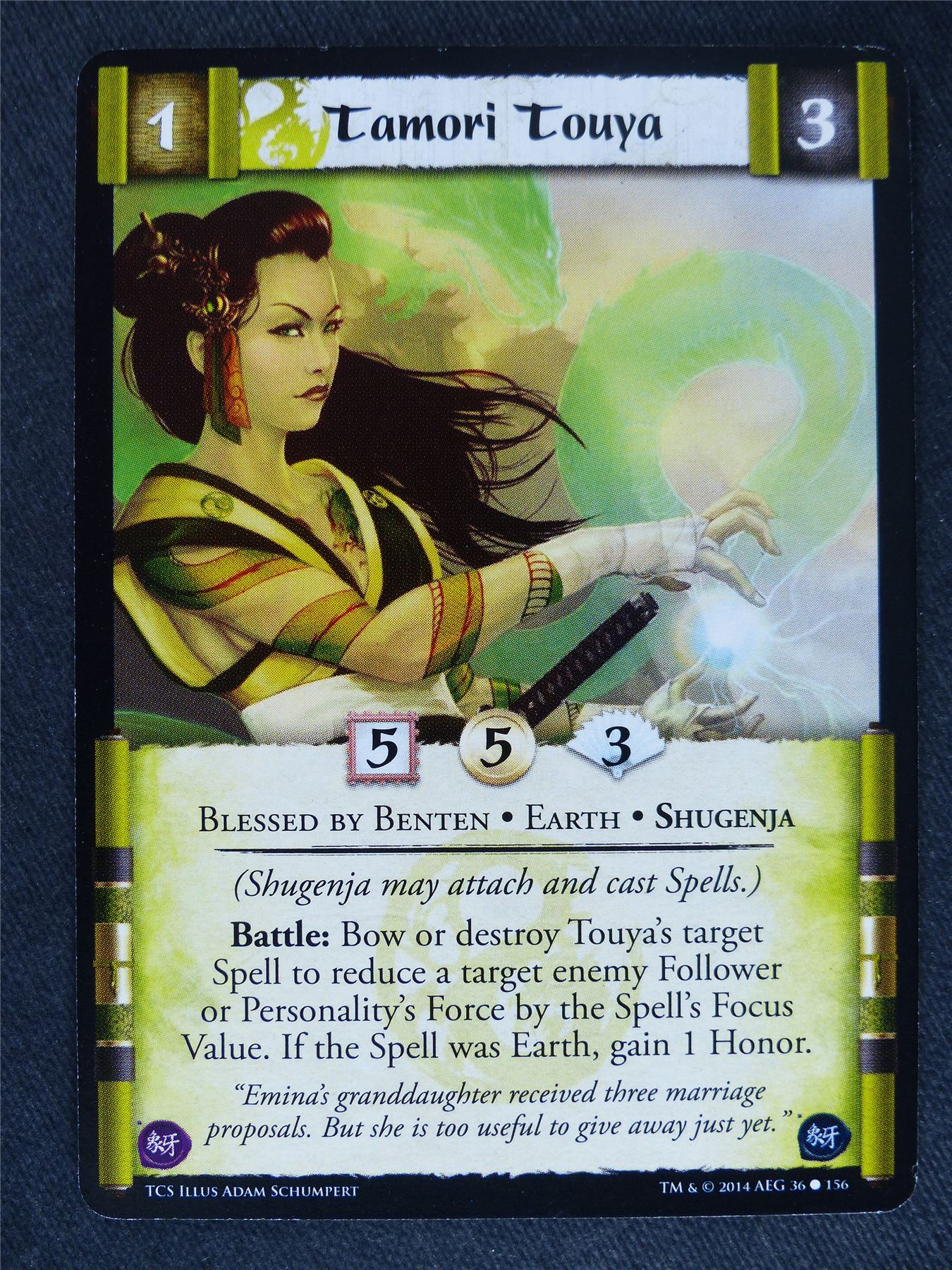 Tamori Touya - L5R Cards #XS