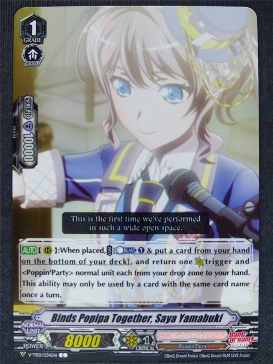 Binds Popipa Together Saya Yamabuki V-TB01 C Foil - Vanguard Cards #EX