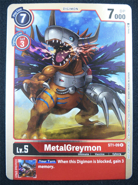 MetalGreymon ST1-09 R alt art - Digimon Card #1OS