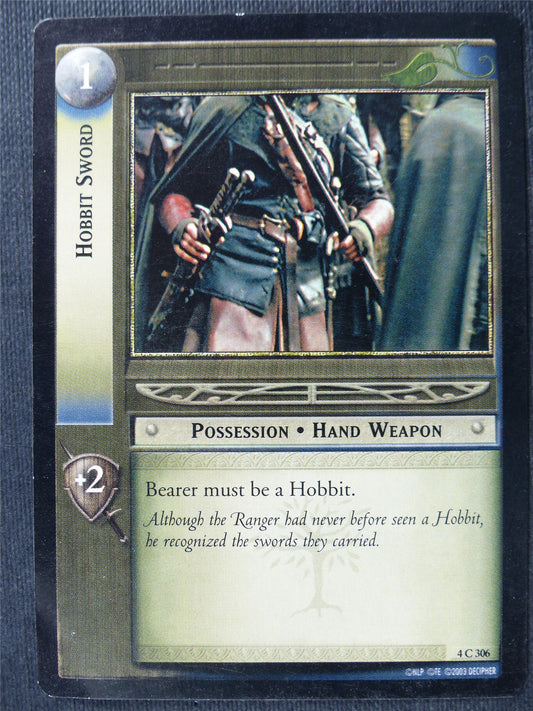 Hobbit Sword 4 C 306 - LotR Card #4BP