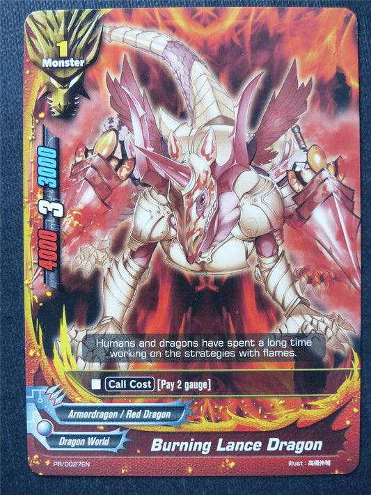 Burning Lance Dragon Promo - Buddyfight Cards #L9