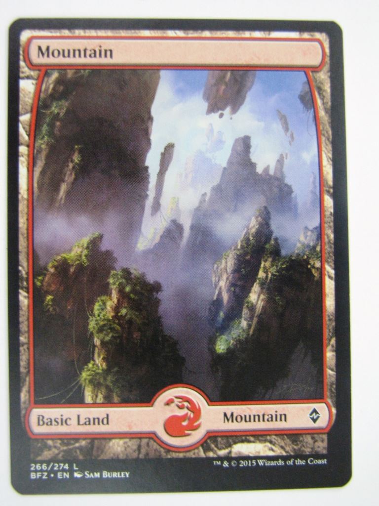 MTG Magic Cards: FULLART MOUNTAIN 266/274 # 5D26