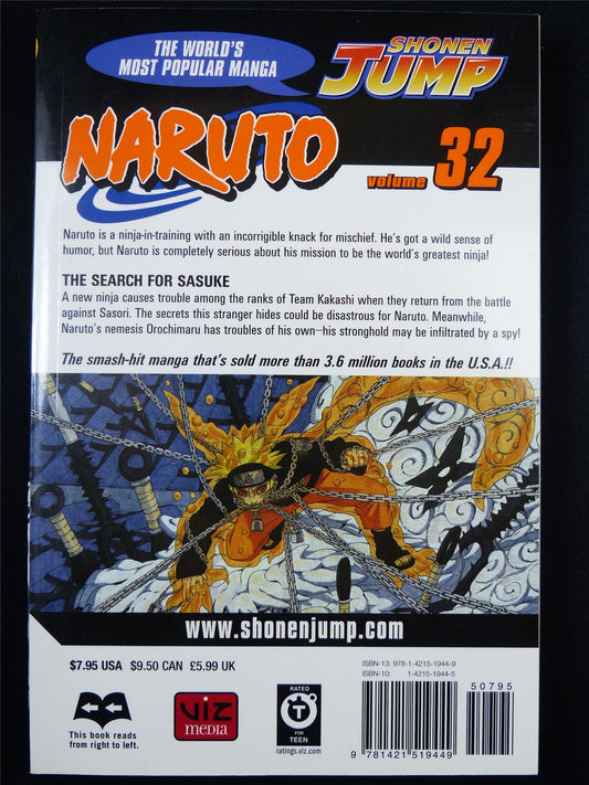 NARUTO Volume 32 - Shonen Jump Viz Manga #3IC