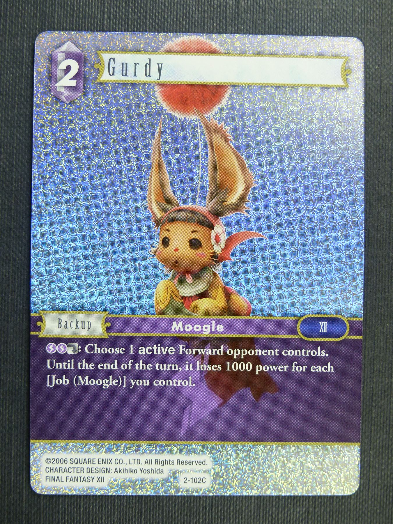 Gurdy 2-102C Foil - Final Fantasy Cards #26K