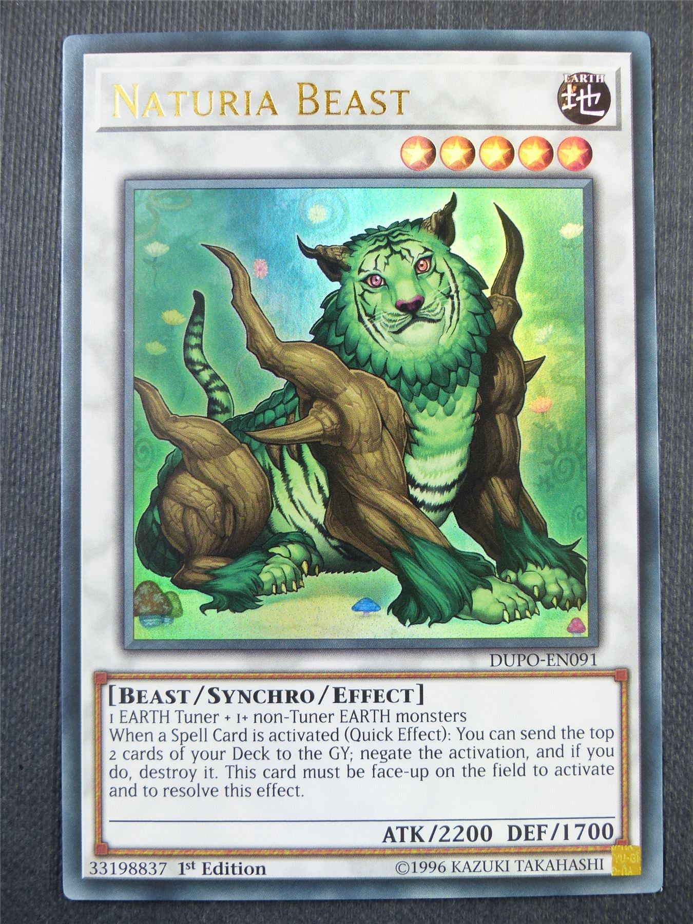 Naturia Beast DUPO Ultra Rare - 1st ed Yugioh Card #36C