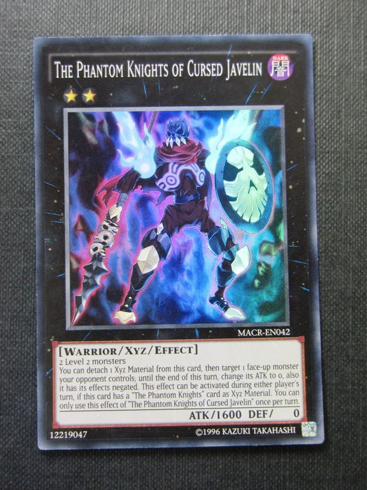 The Phantom Knights of Cursed Javelin MACR Super Rare - Yugioh Cards # 3G52