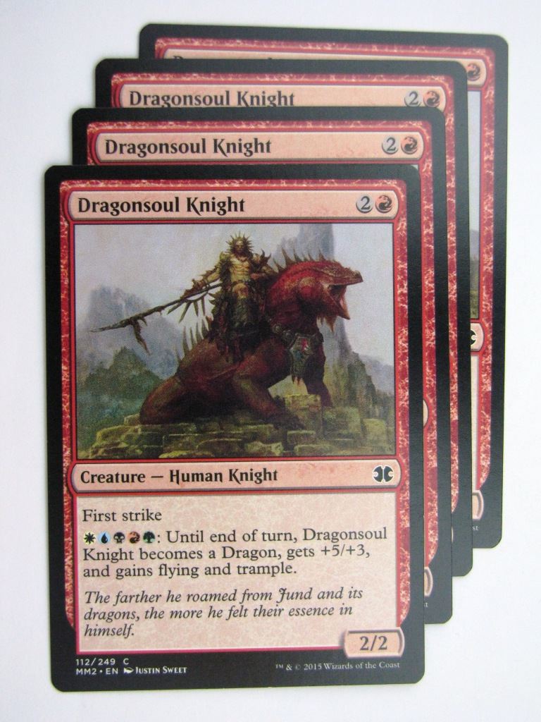 MTG MODERN MASTERS TWO: DRAGONSOUL KNIGHT x4 # 28C10