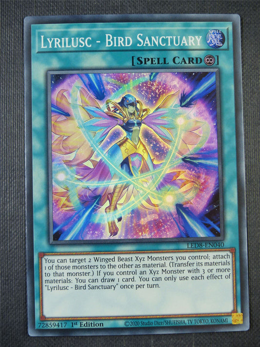 Lyrilusc - Bird Sanctuary LED8 Super Rare - 1st ed Yugioh Card #8F9