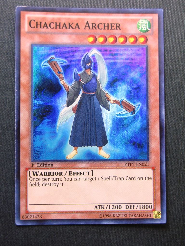 Chachaka Archer ZTIN Super Rare - 1st ed - Yugioh Cards #10G