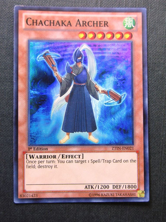 Chachaka Archer ZTIN Super Rare - 1st ed - Yugioh Cards #10G