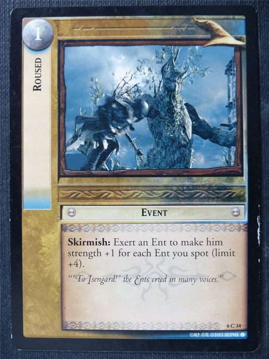 Roused 6 C 34 - LotR Card #472