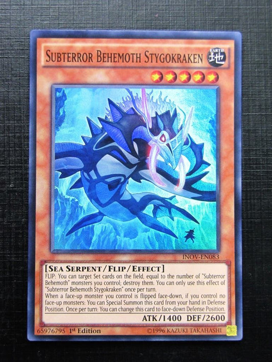 Yugioh Cards: SUBTERROR BEHEMOTH STYGOKRAKEN INOV SUPER RARE # 2A75