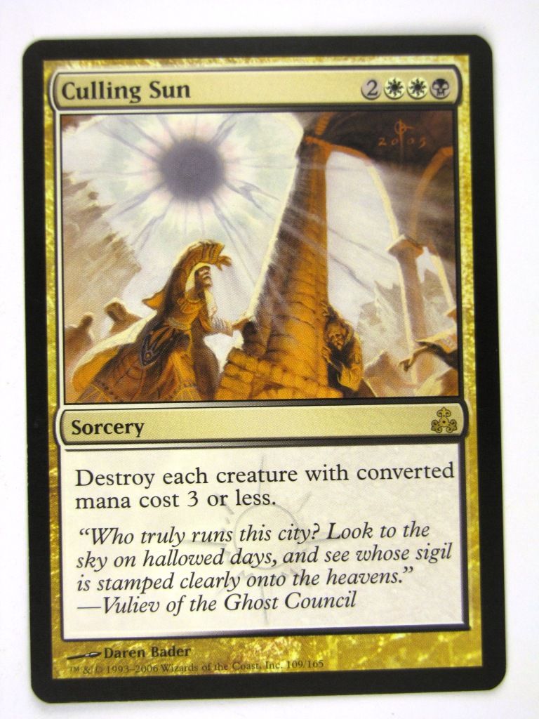 MTG played Cards: CULLING SUN # 13I98