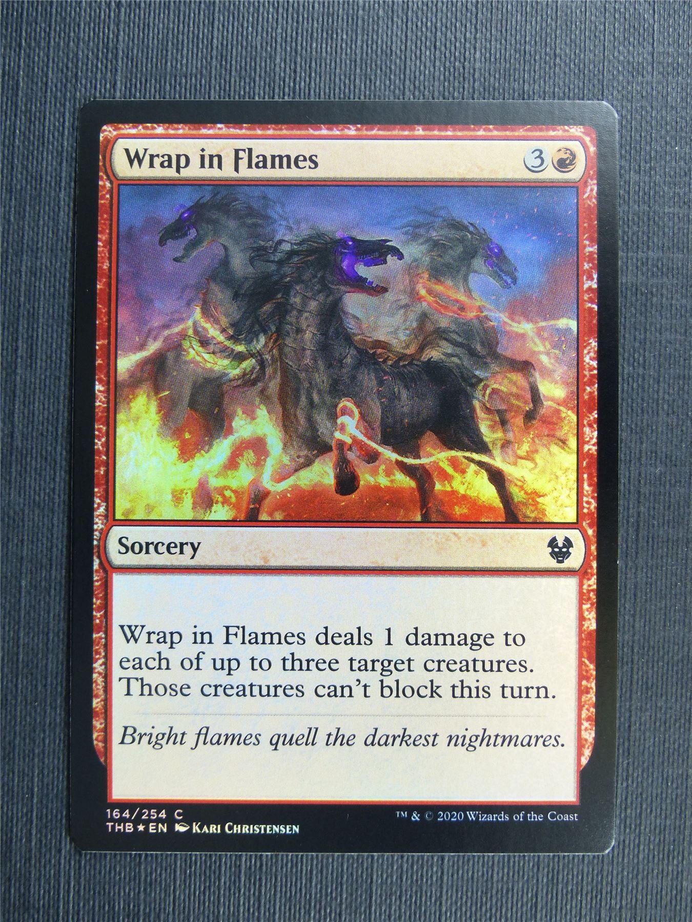 Wrap in Flames Foil - Theros Collector Ed - Mtg Magic Cards #3MT