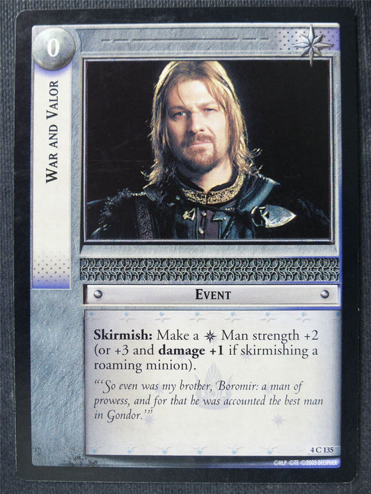 War and Valor 4 C 135 - LotR Card #48Z