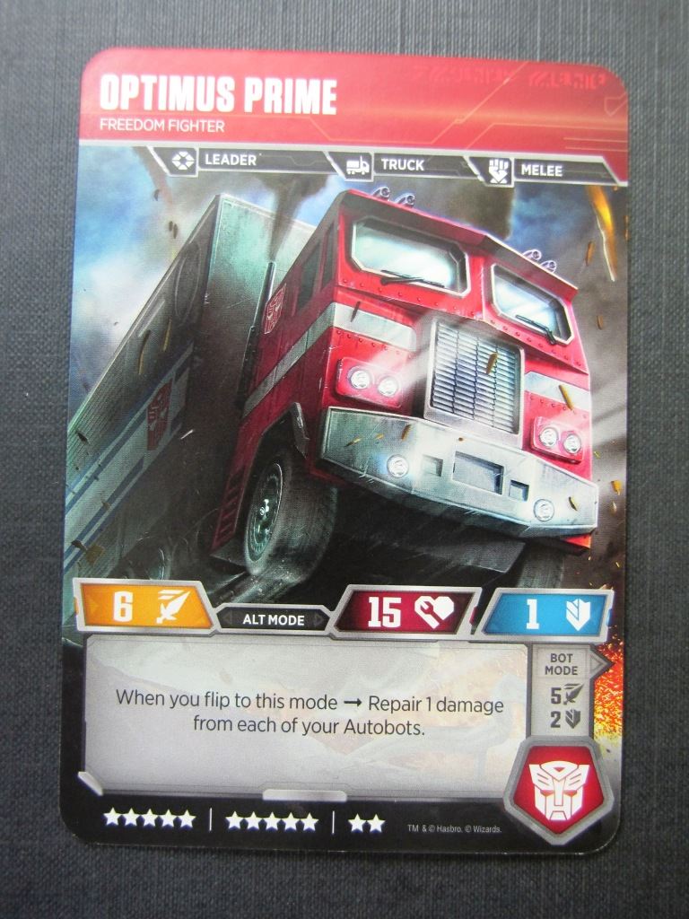 Optimus Prime CT T30/T40 - Transformers Cards # 7C4