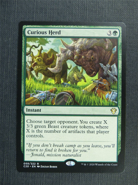 Curious Herd - C20 - Mtg Card