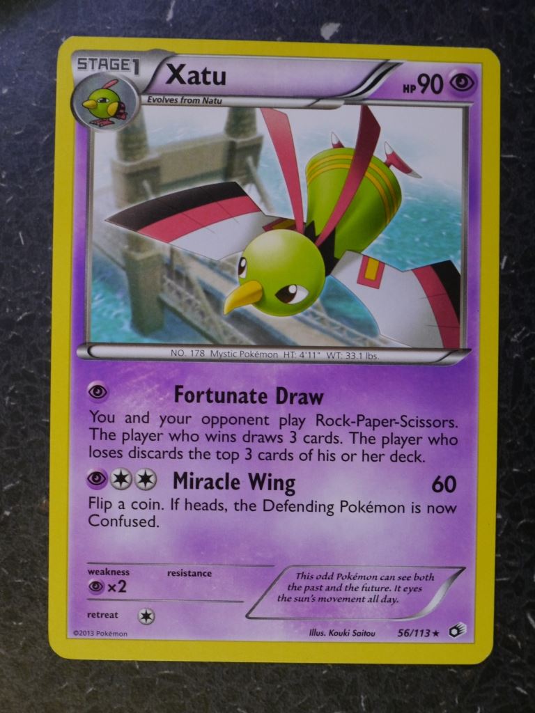 Pokemon Cards: XATU 56/113 RARE # 5J84