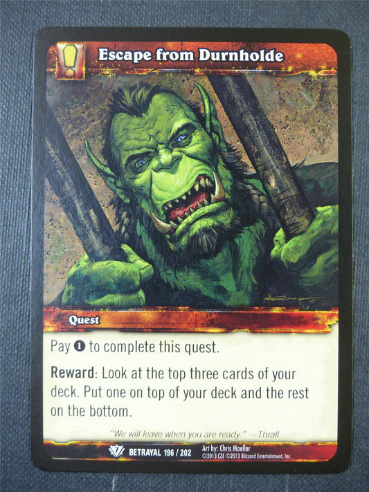 Escape from Durnholde 196/202 - WoW Card #17T