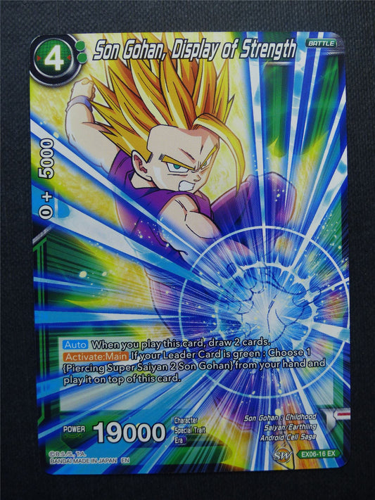 Son Gohan Display of Strength EX - Dragon Ball Super Cards #1J2