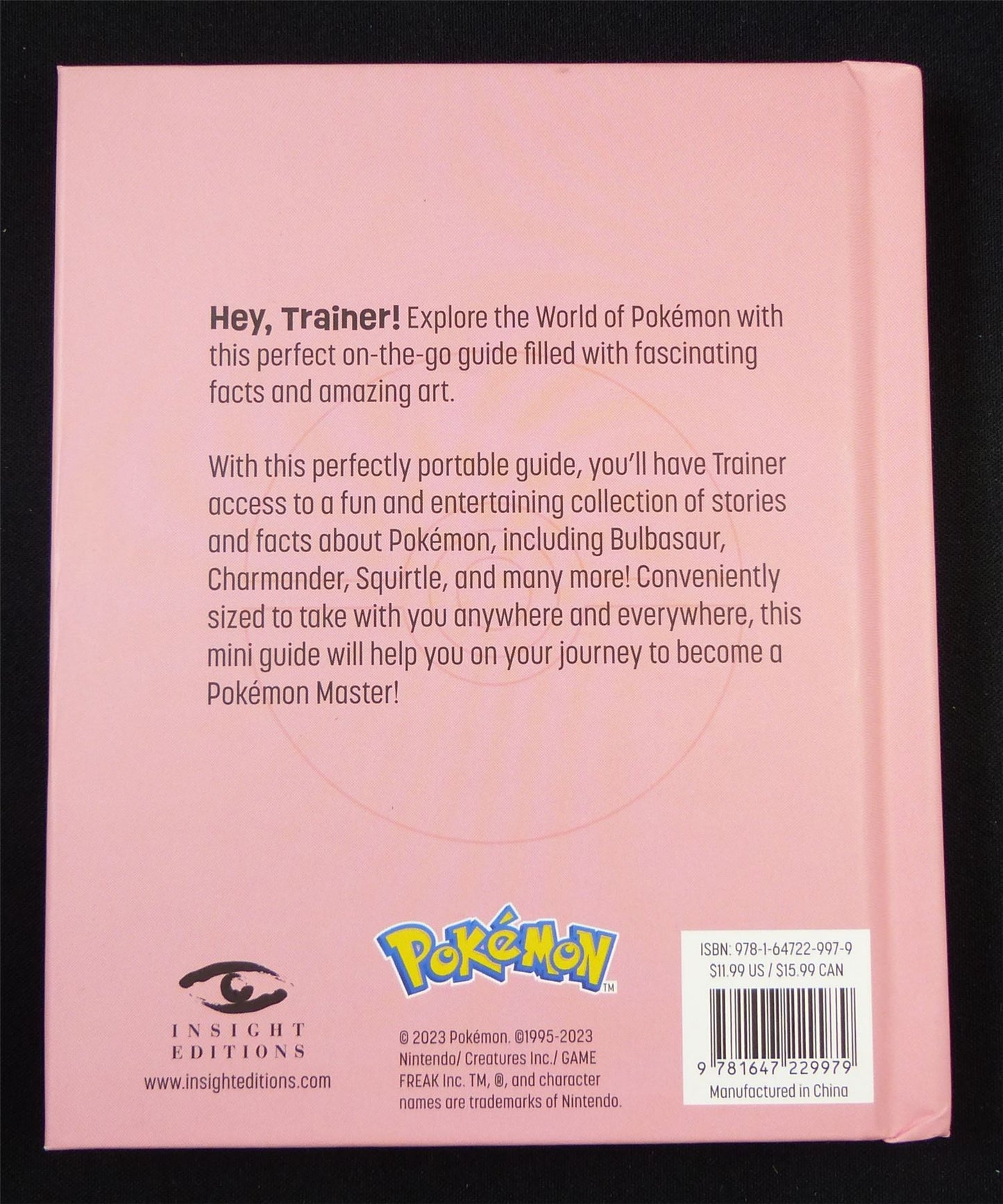 POKEMON Trainer's Mini Exploration Guide to Kanto - Insight Gift Book Hardback #1A1