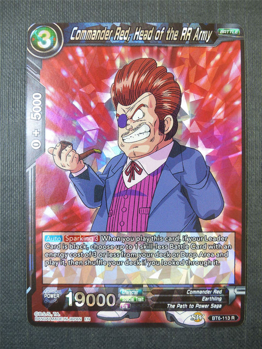 Commander Red head of the RR Army R - Dragon Ball Super Card #A3R